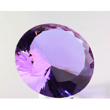 Purple Crystal Glass Diamond Graft for Ornament